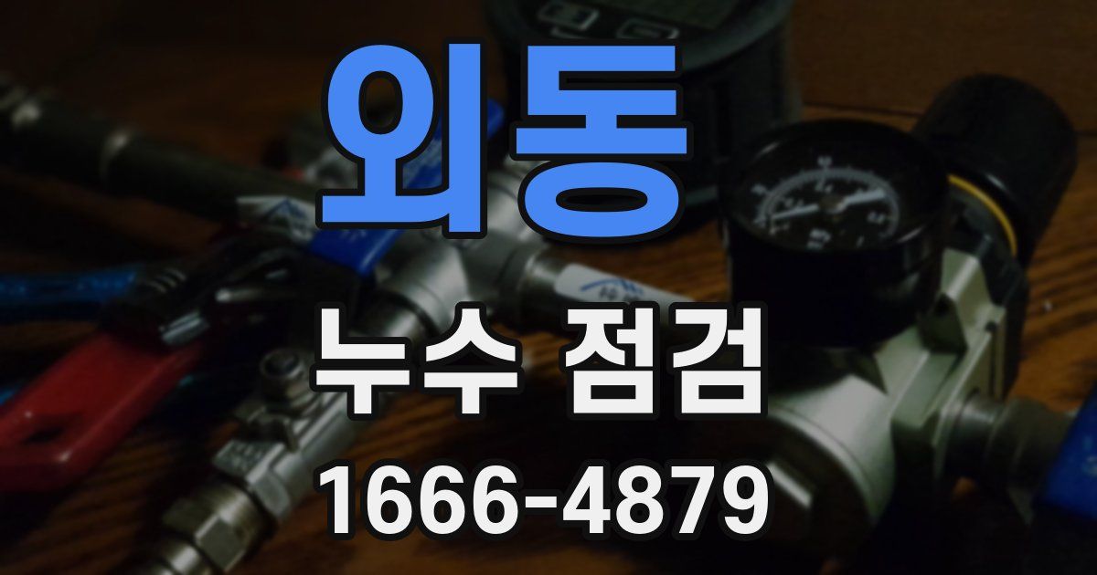 외동 누수 점검