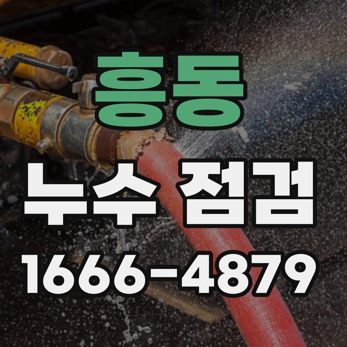 흥동 누수 점검