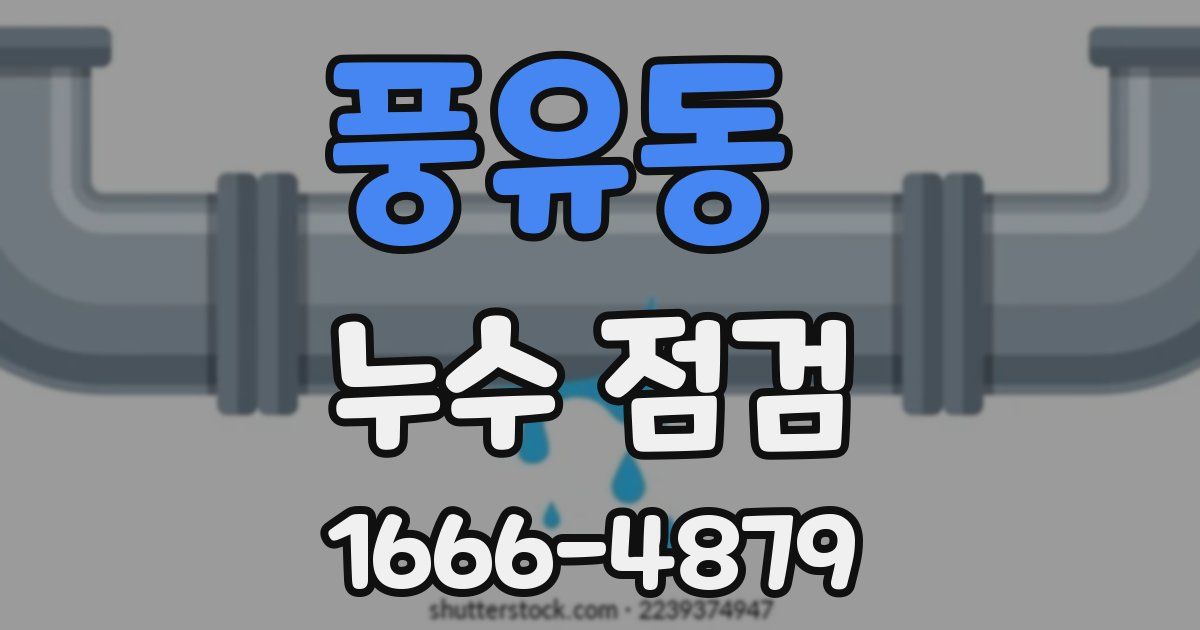 풍유동 누수 점검