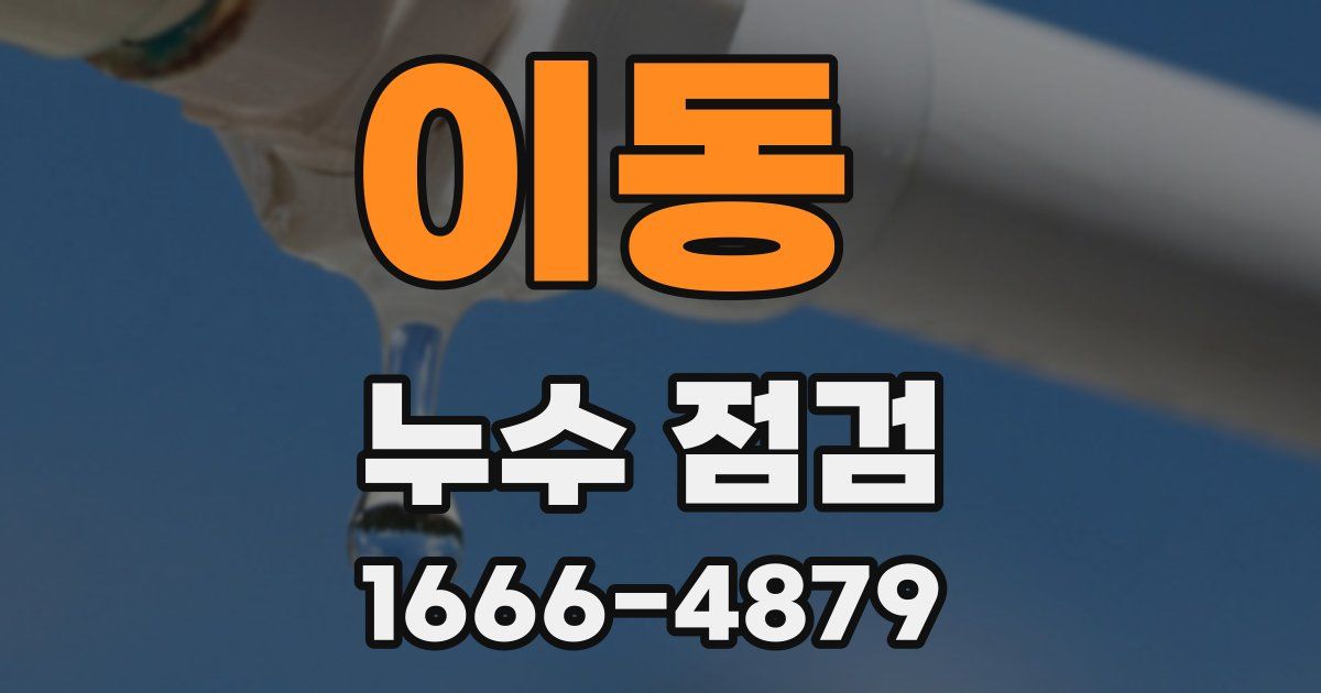 이동 누수 점검