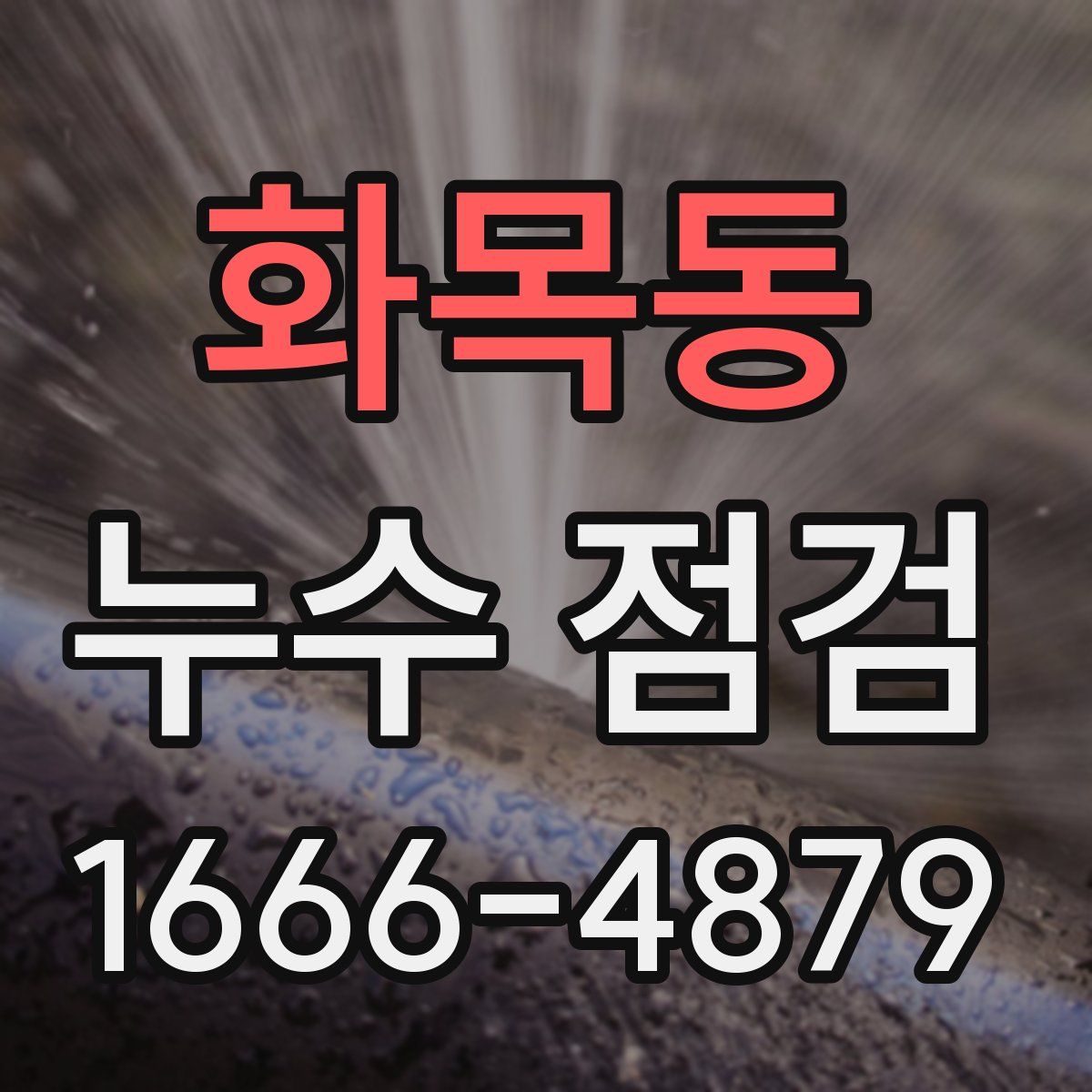 화목동 누수 점검