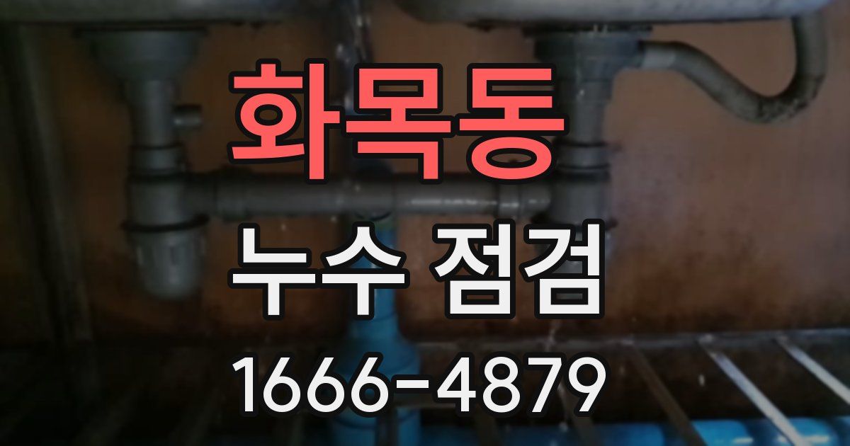 화목동 누수 점검