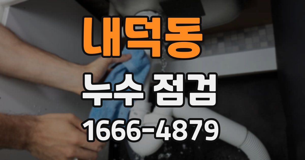 내덕동 누수 점검