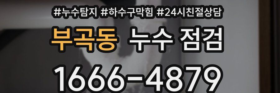 부곡동 누수 점검