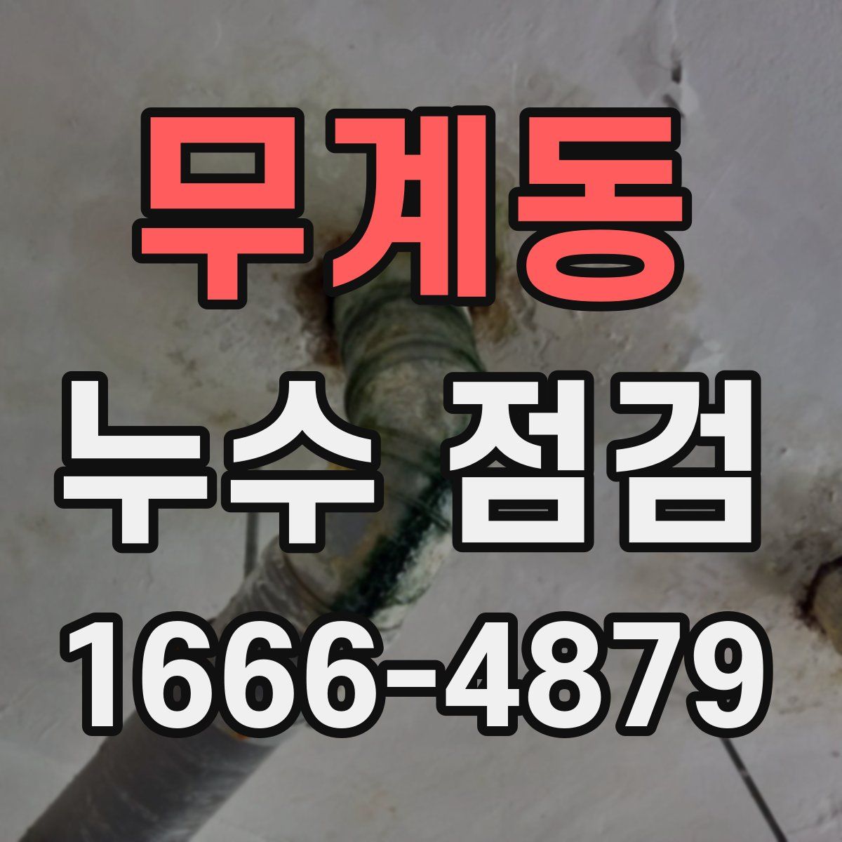무계동 누수 점검