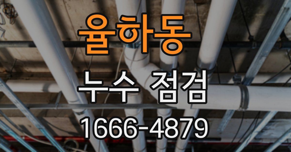 율하동 누수 점검