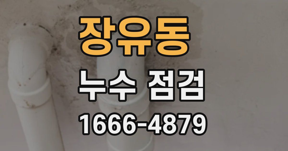 장유동 누수 점검