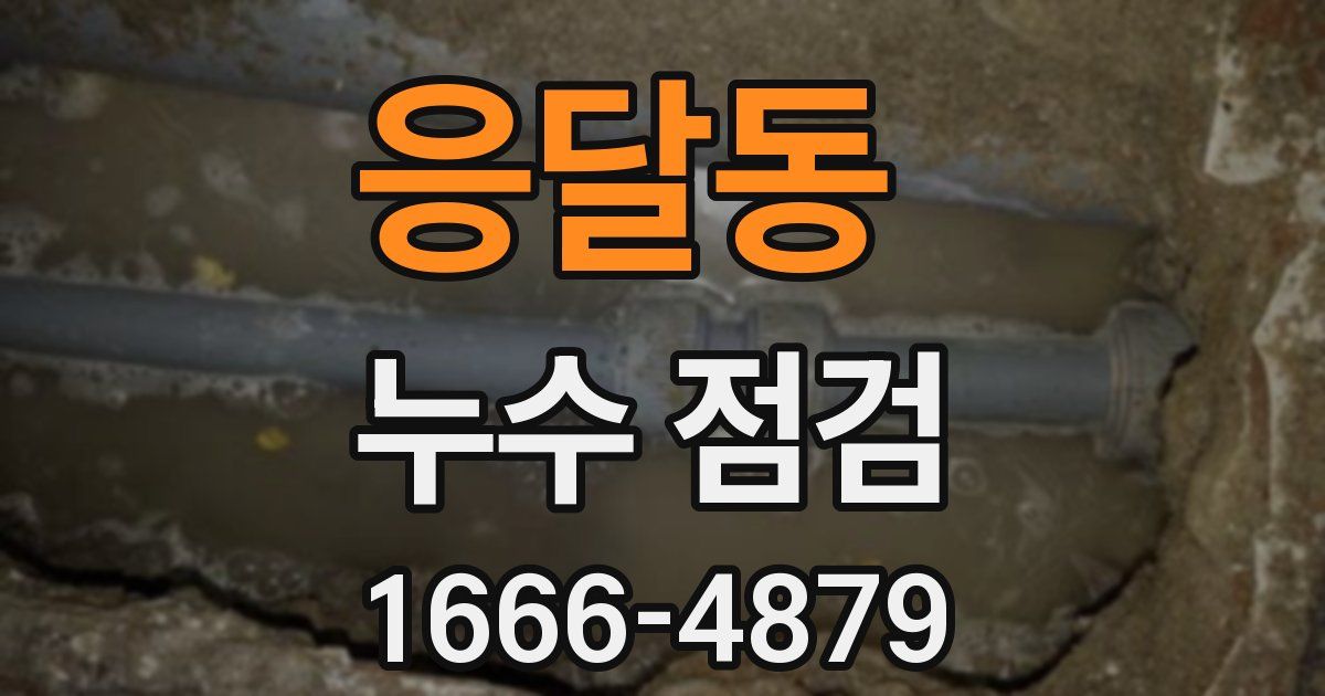 응달동 누수 점검