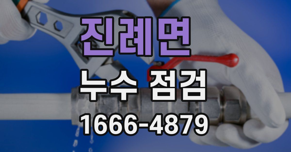 진례면 누수 점검