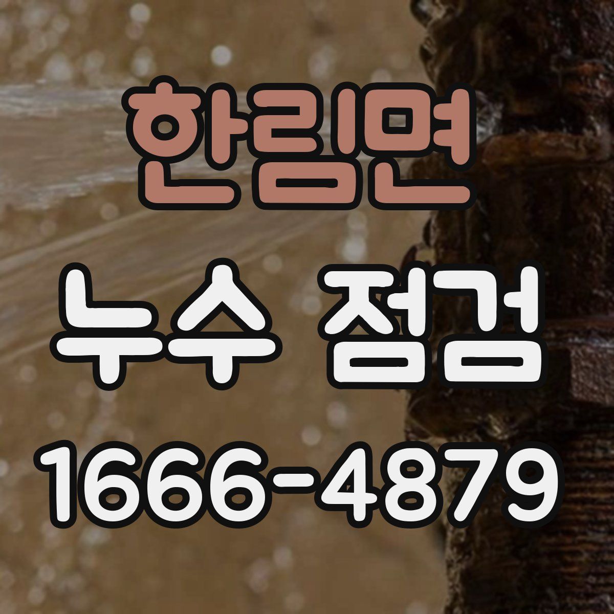 한림면 누수 점검