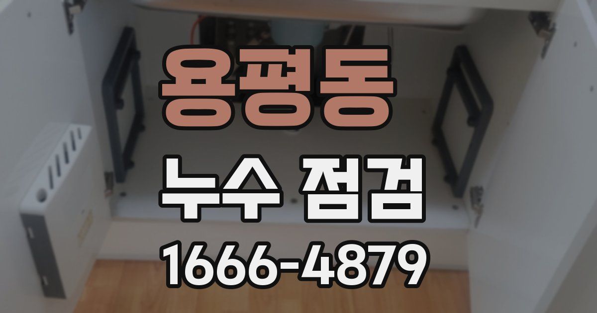 용평동 누수 점검