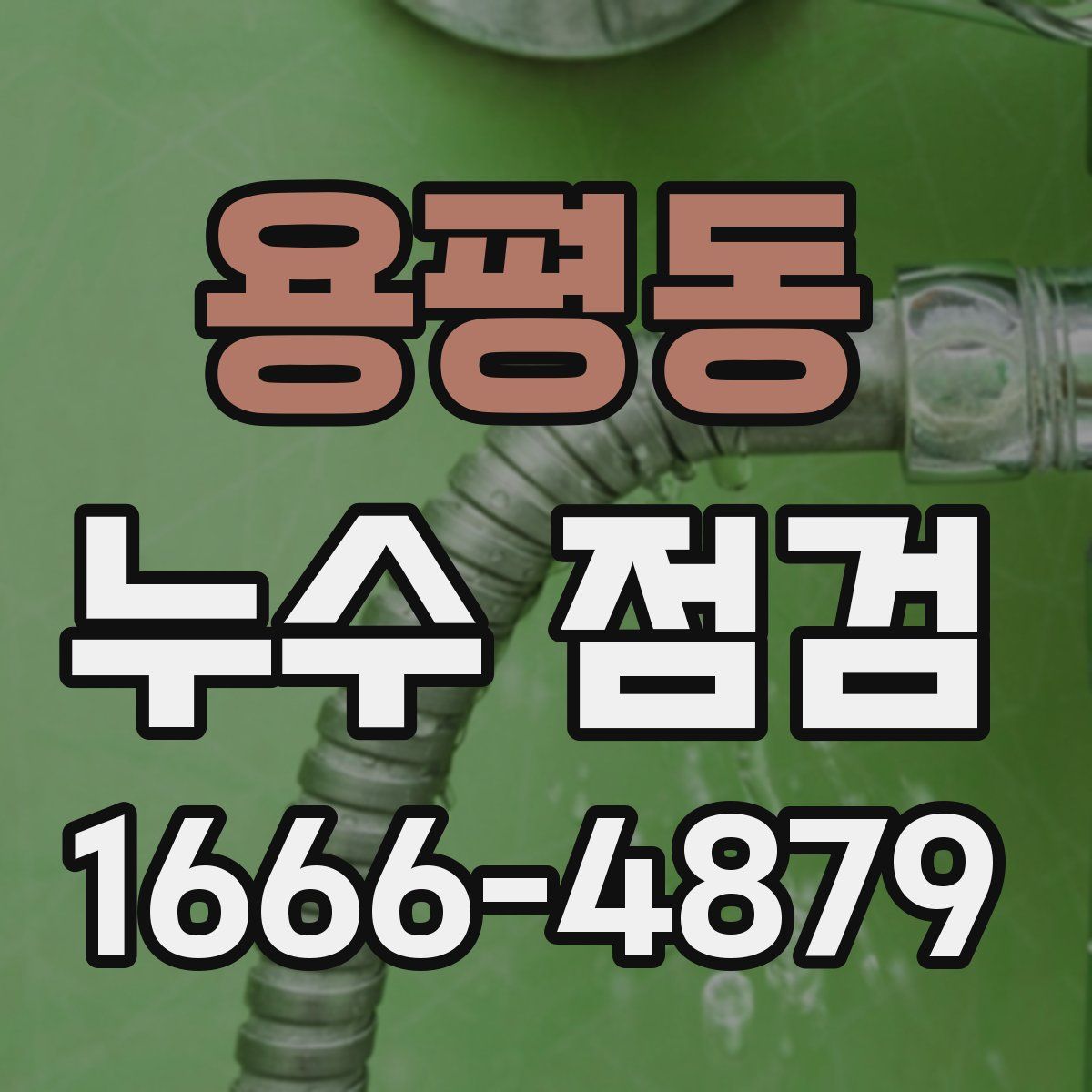 용평동 누수 점검