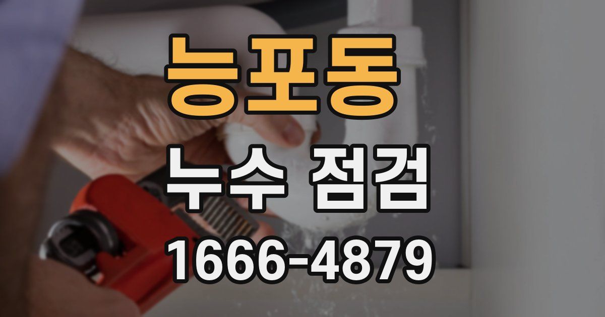 능포동 누수 점검