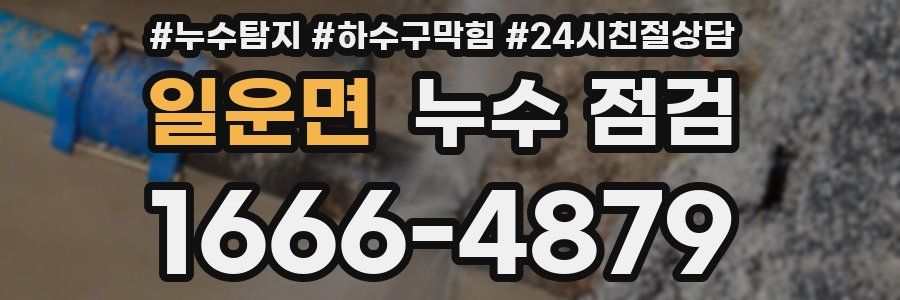 일운면 누수 점검
