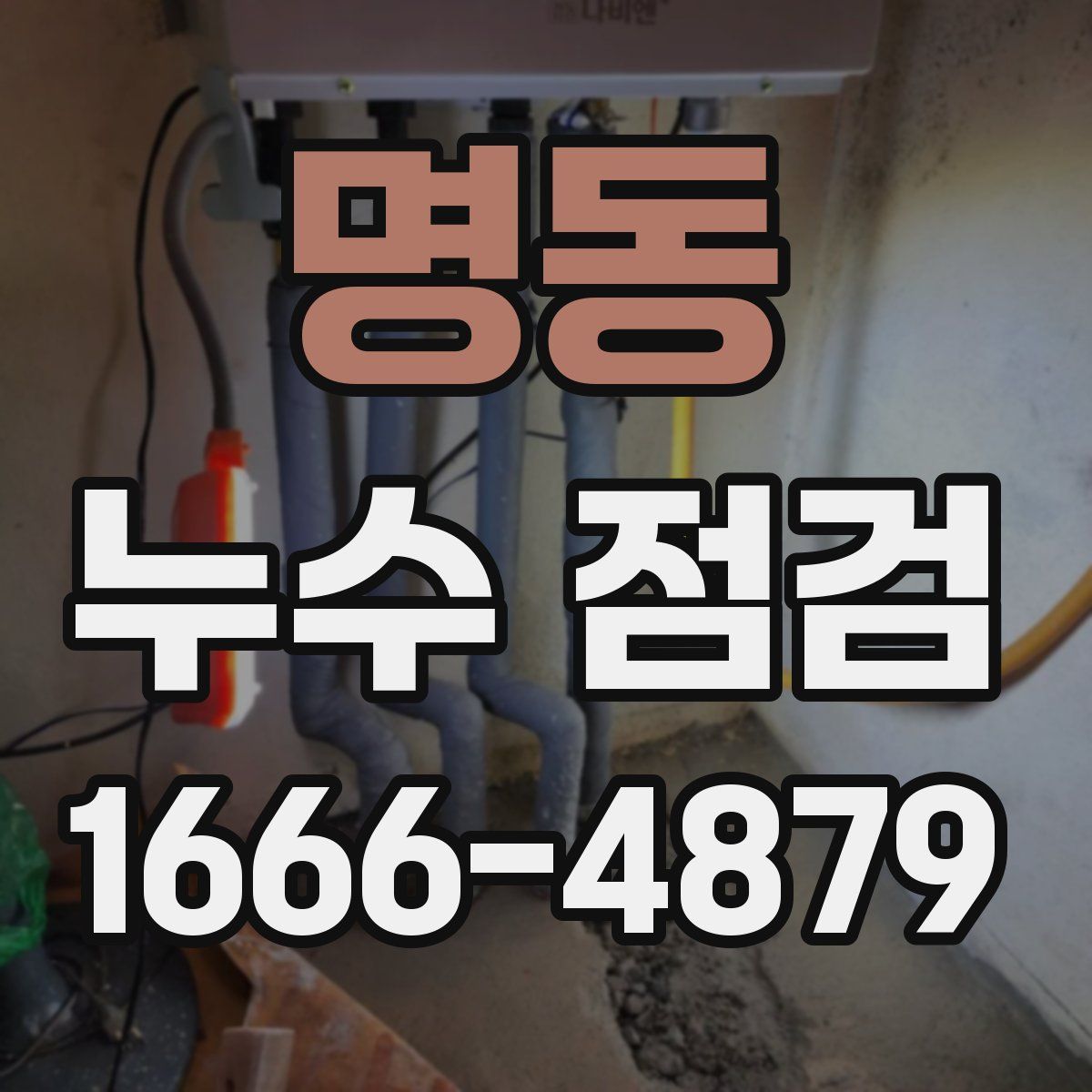 명동 누수 점검