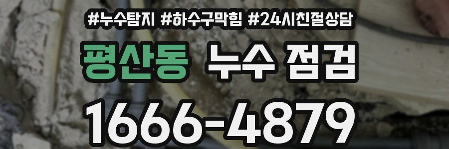 평산동 누수 점검