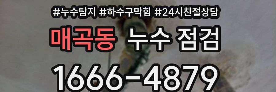 매곡동 누수 점검