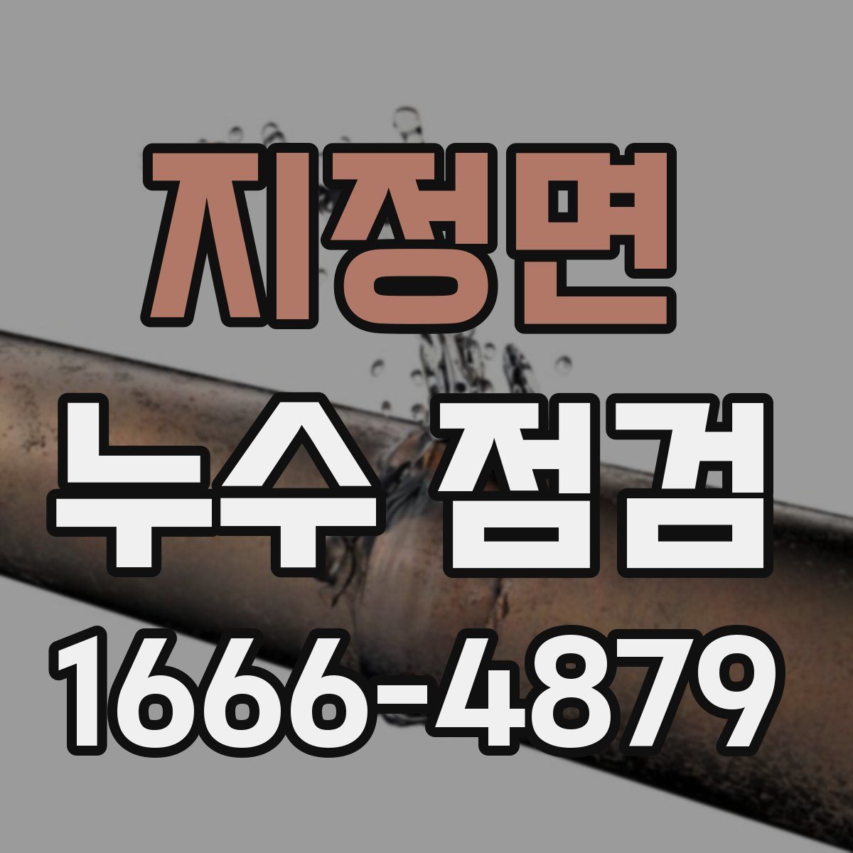지정면 누수 점검