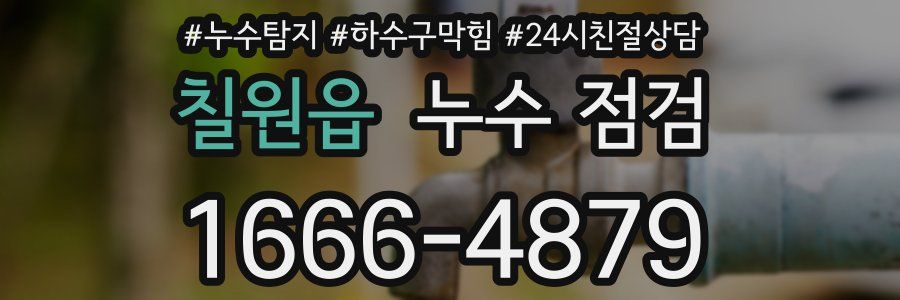 칠원읍 누수 점검