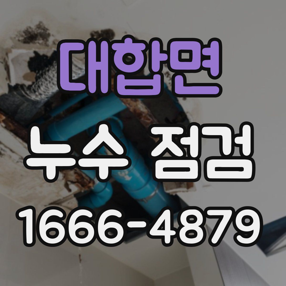 대합면 누수 점검