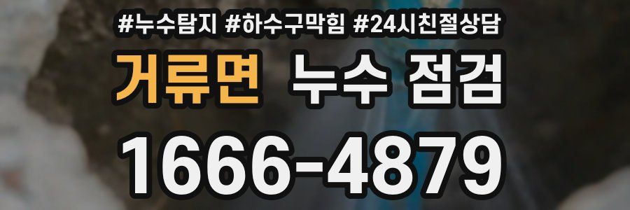 거류면 누수 점검