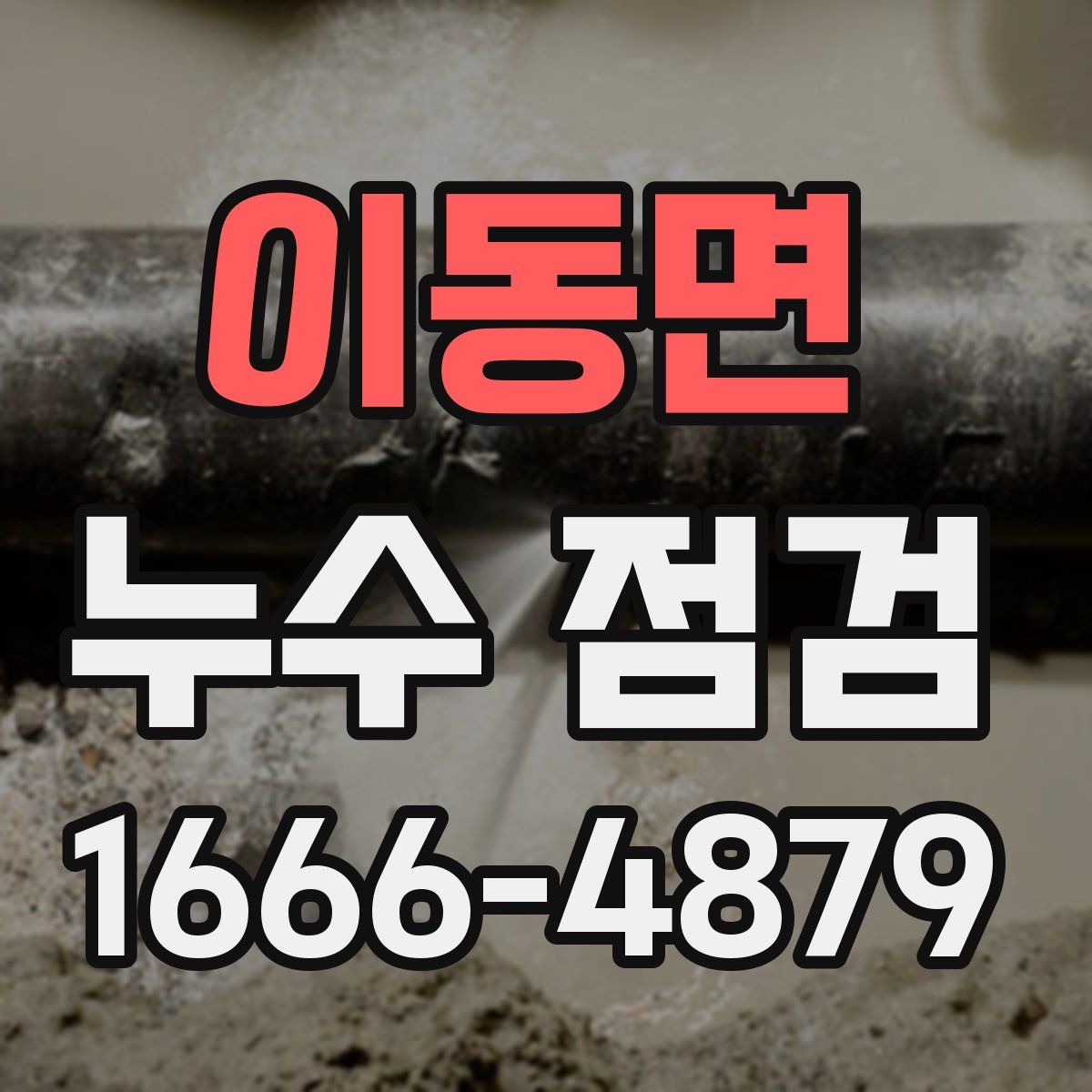 이동면 누수 점검