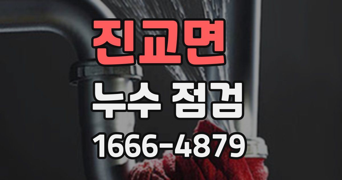 진교면 누수 점검