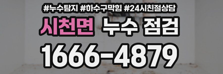 시천면 누수 점검