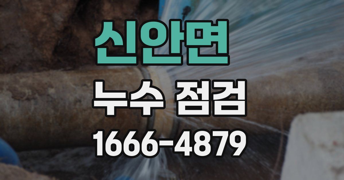 신안면 누수 점검