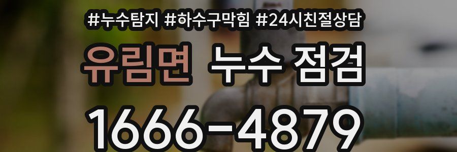 유림면 누수 점검