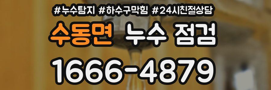 수동면 누수 점검
