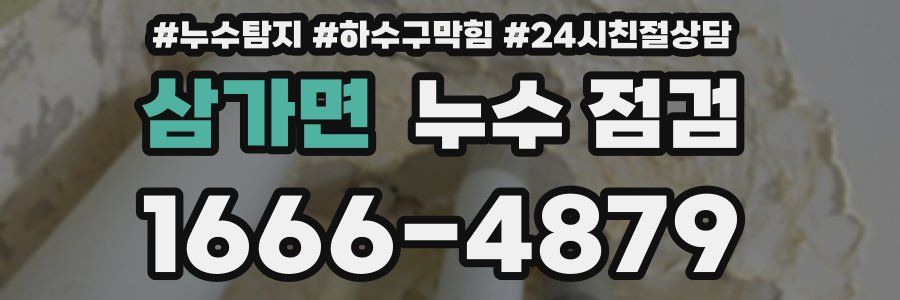 삼가면 누수 점검