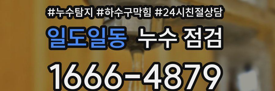 일도일동 누수 점검