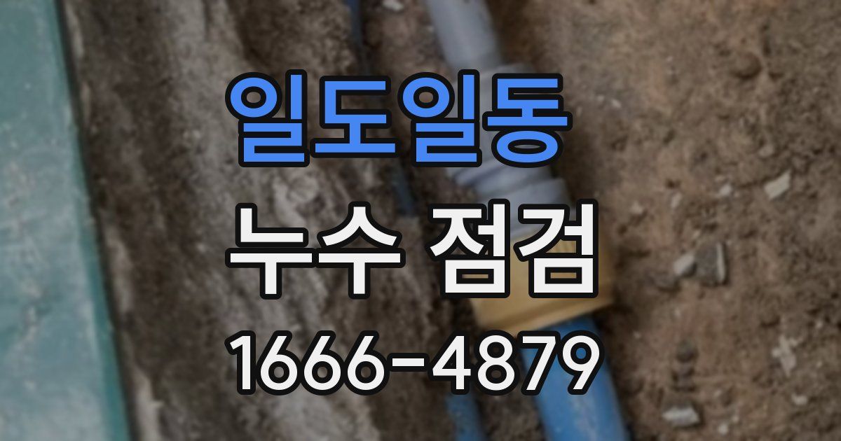 일도일동 누수 점검