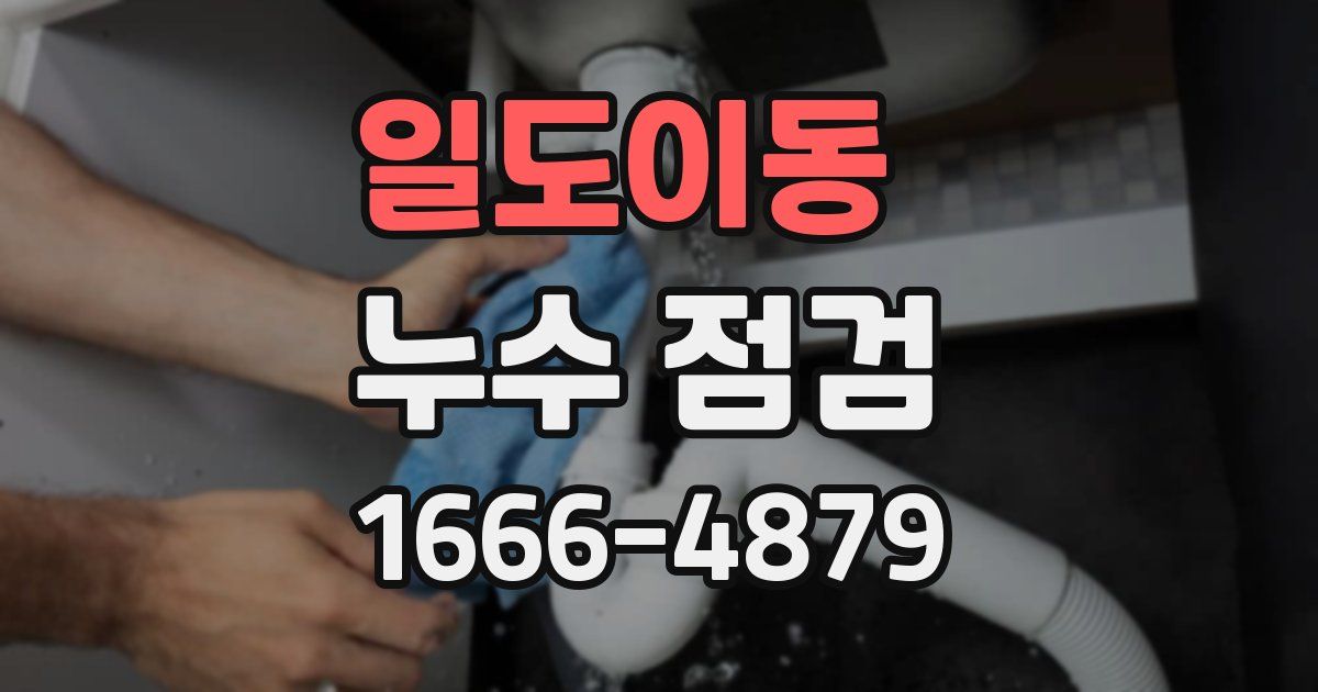 일도이동 누수 점검