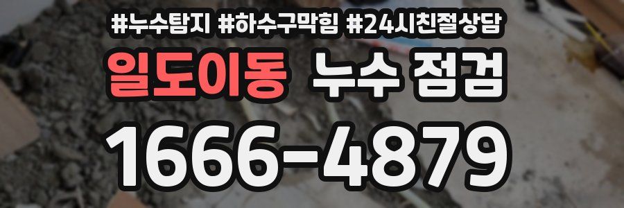일도이동 누수 점검