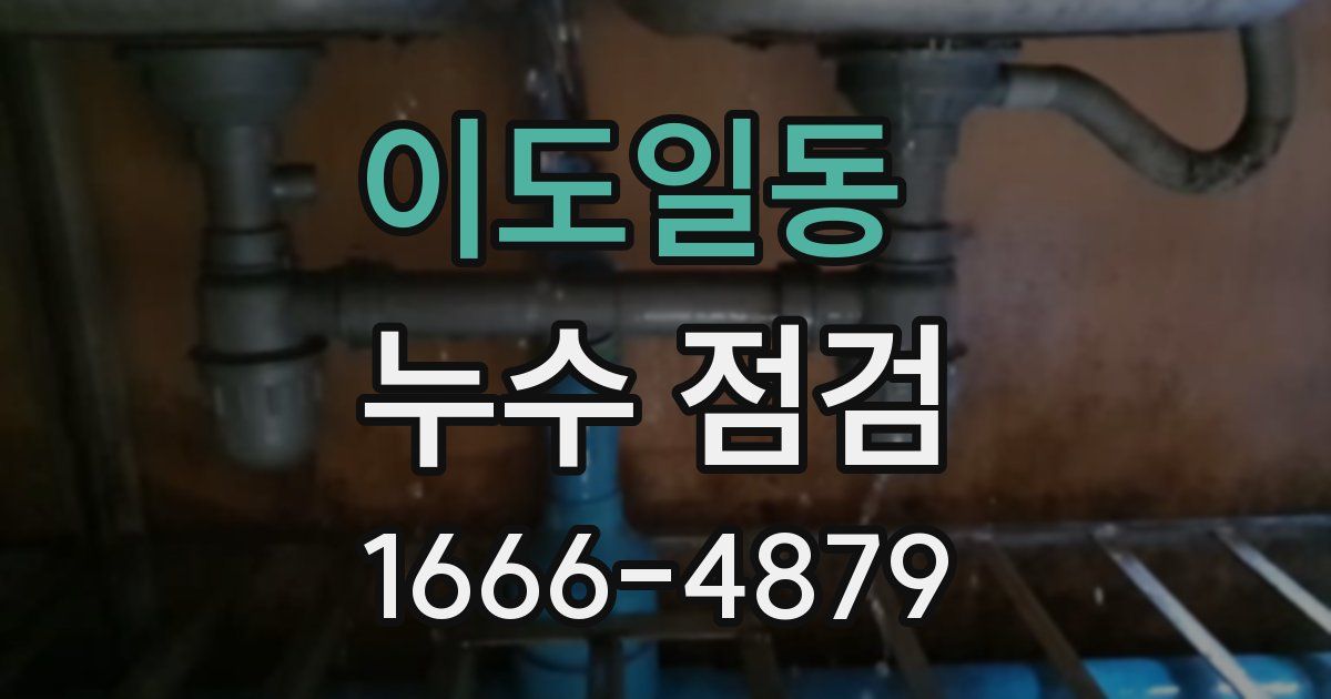이도일동 누수 점검
