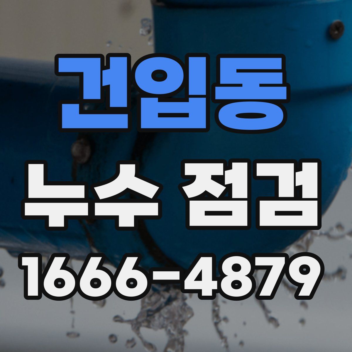건입동 누수 점검