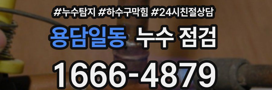 용담일동 누수 점검