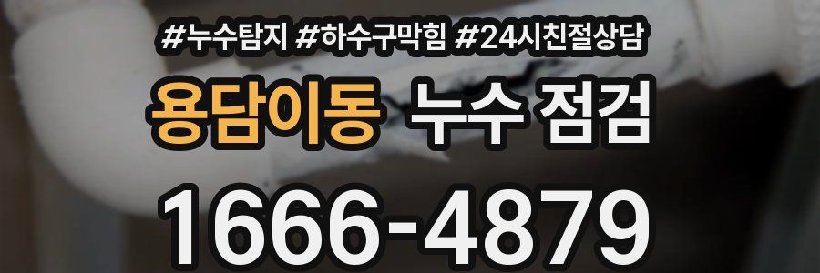 용담이동 누수 점검