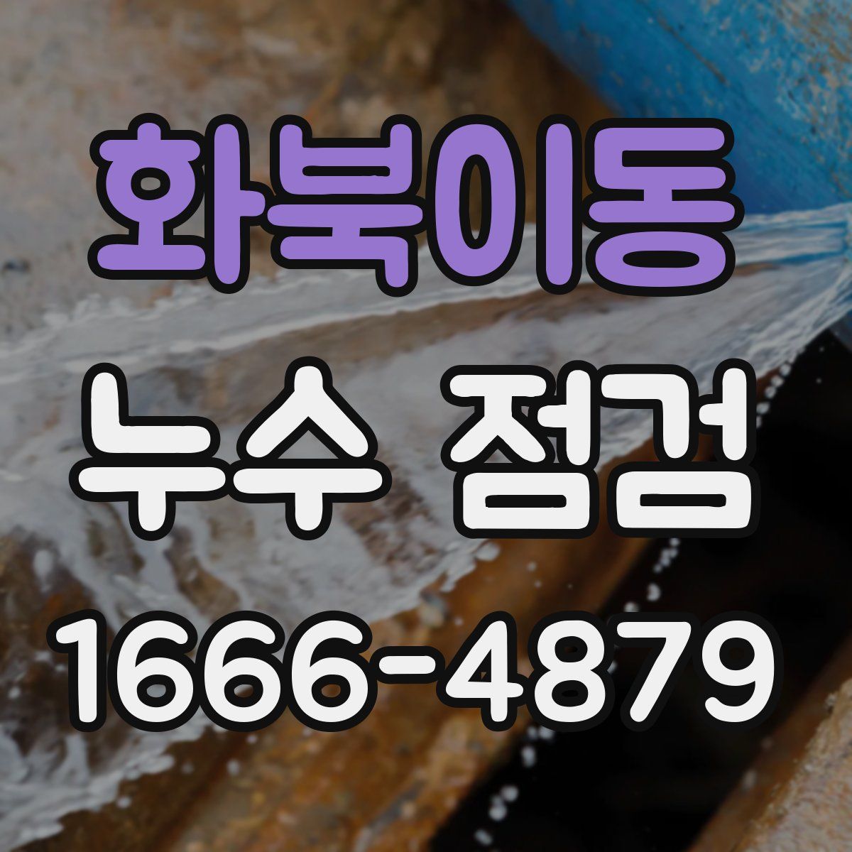 화북이동 누수 점검