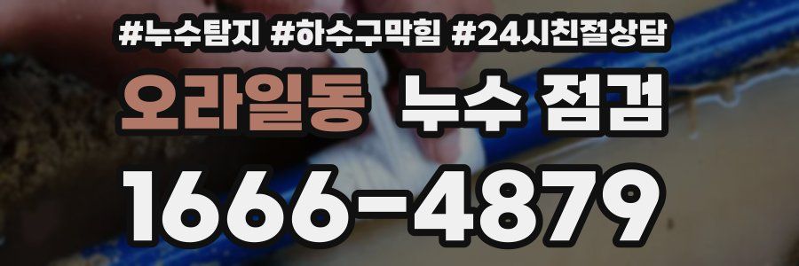 오라일동 누수 점검