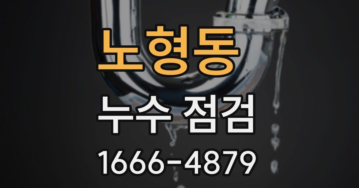 노형동 누수 점검