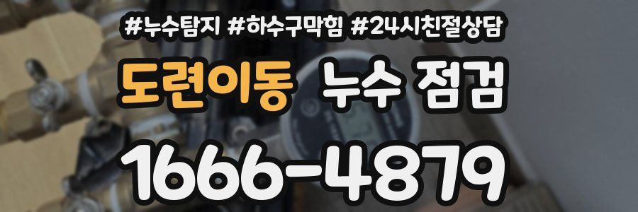 도련이동 누수 점검