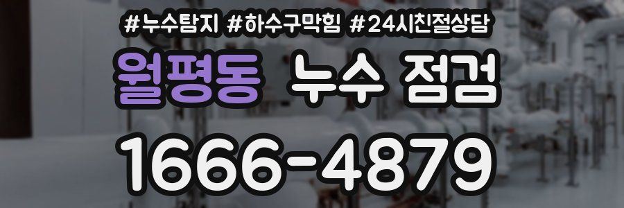 월평동 누수 점검