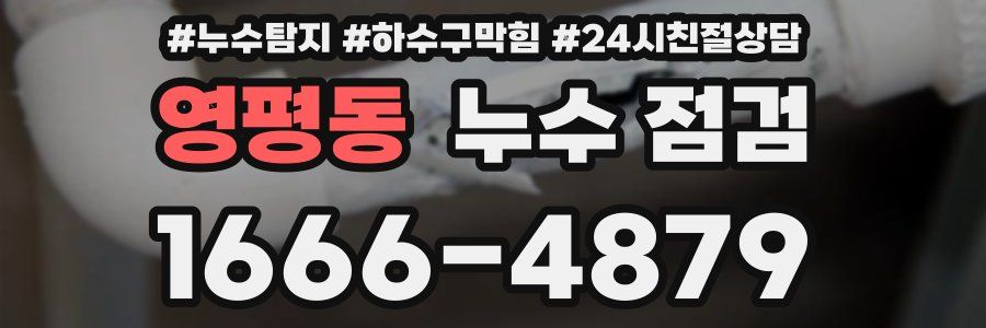영평동 누수 점검