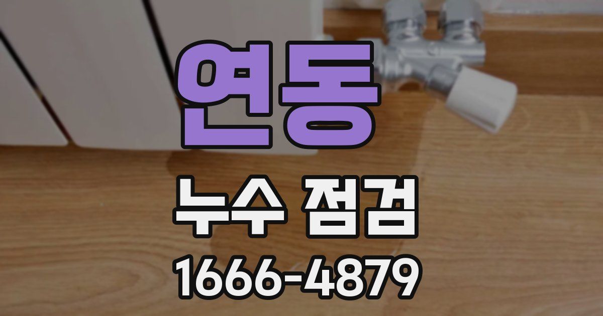 연동 누수 점검