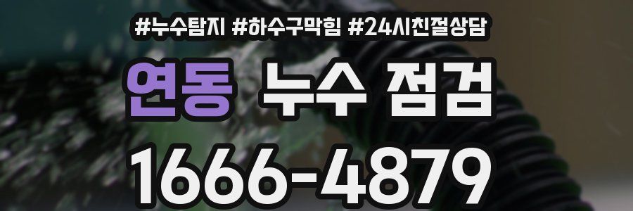 연동 누수 점검