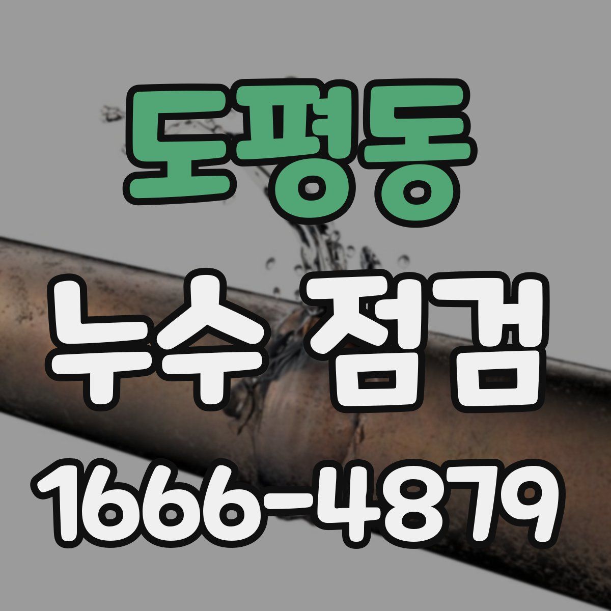 도평동 누수 점검