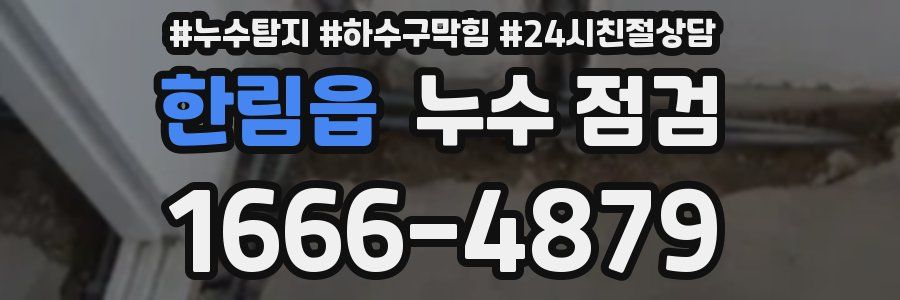한림읍 누수 점검